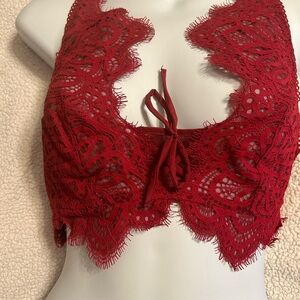 Victoria's Secret Red Lace Bralette